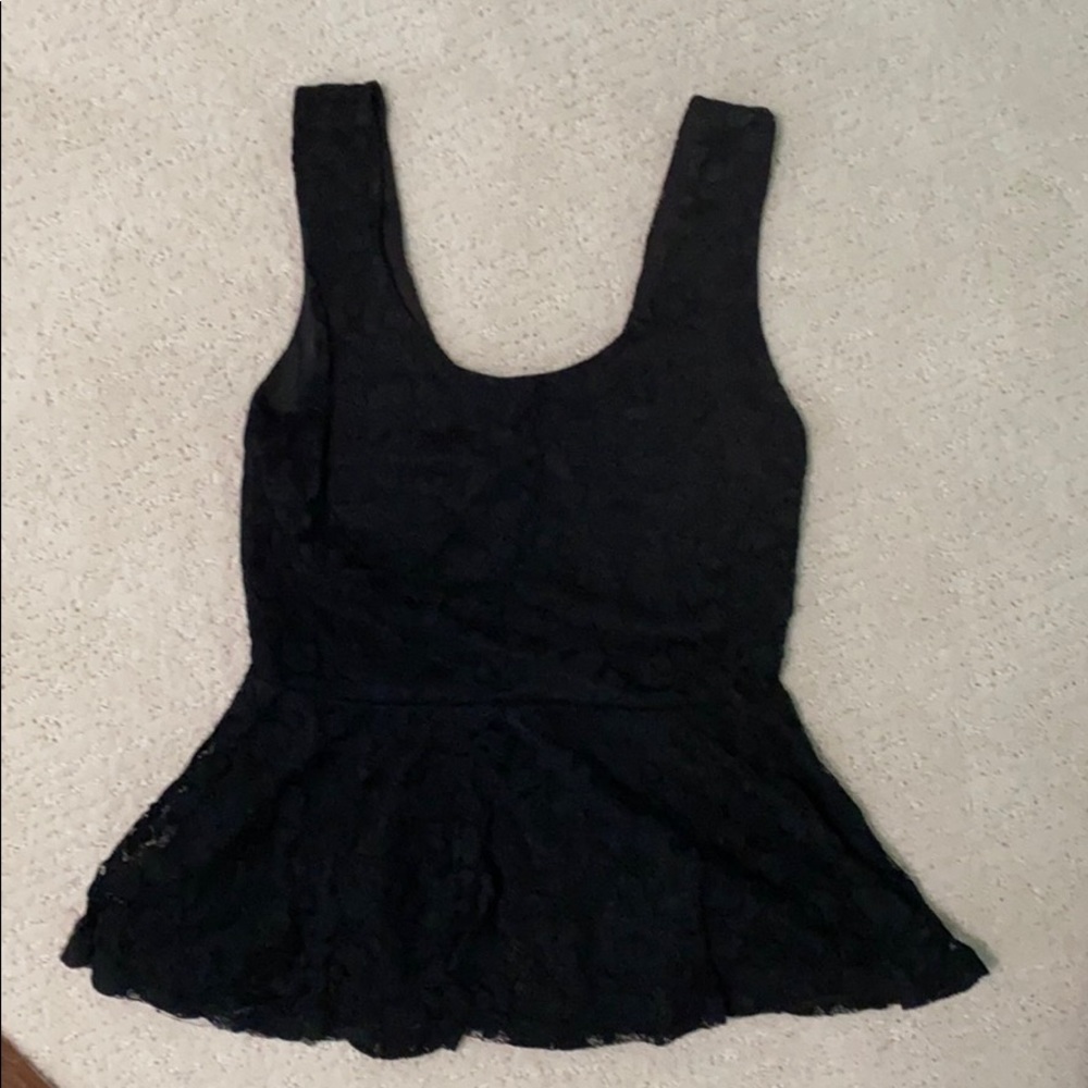 Paper crane peplum top size small